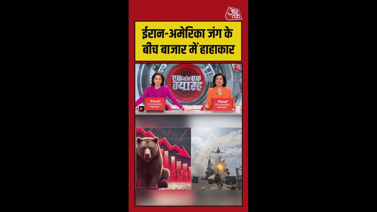 ईरान के तेल भंडारों पर हमले से बाजार में भारी गिरावट