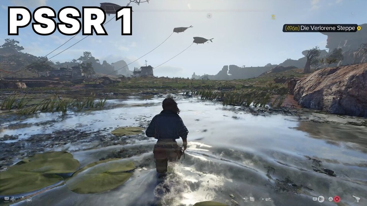 Auf einmal flackern mit PSSR 2 Pflanzen auf den Wasseroberflächen von Star Wars Outlaws sehr stark