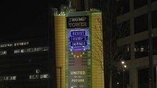 Greenpeace projects golden ‘Trump Tower’ onto European Commission HQ in Brussels