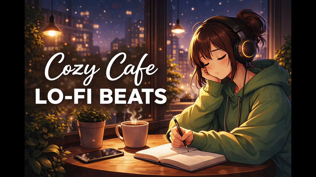 Cozy Cafe Lofi 🌿 Chill Beats for Studying, Relaxing & Late Night Focus