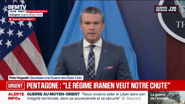 Guerre au Moyen-Orient: Nous ne nous arrêterons pas, nous continuerons d'avancer , assure Pete Hegseth, secrétaire à la Défense des États-Unis