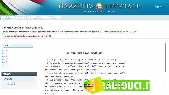 DECRETO CARBURANTI 2026: Taglio ACCISE e Bonus IMPRESE! Ecco tutte le novità