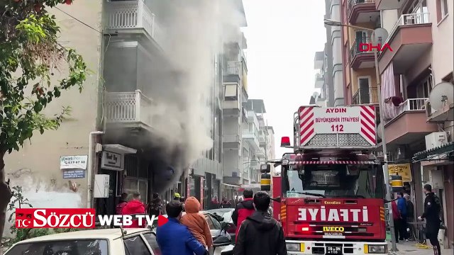 Şarjdaki batarya patladı, iş yerinde yangın çıktı