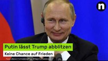 Wladimir Putin eiskalt: Keine Chance auf Frieden - Putin lässt Trump abblitzen