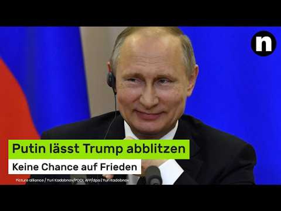 Wladimir Putin eiskalt: Keine Chance auf Frieden - Putin lässt Trump abblitzen