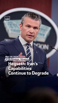 Hegseth: Iran’s Capabilities Continue to Degrade