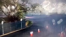 Captan momento exacto del incendio en Refinería de Dos Bocas en Tabasco