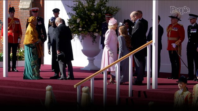 Kate Middleton Dips into a Curtsy for Queen Camilla, but Prince William Goes with a Less Formal Hello