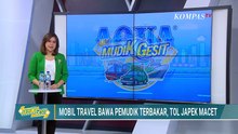Mobil Travel Bawa Pemudik Terbakar, Kemacetan Panjang Terjadi di Tol Japek | SAPA MALAM