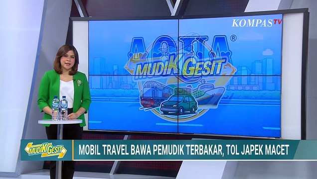 Mobil Travel Bawa Pemudik Terbakar, Kemacetan Panjang Terjadi di Tol Japek | SAPA MALAM