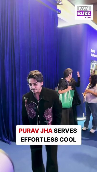 Purav Jha brought cool energy and a confident vibe, making the appearance stand out instantly.