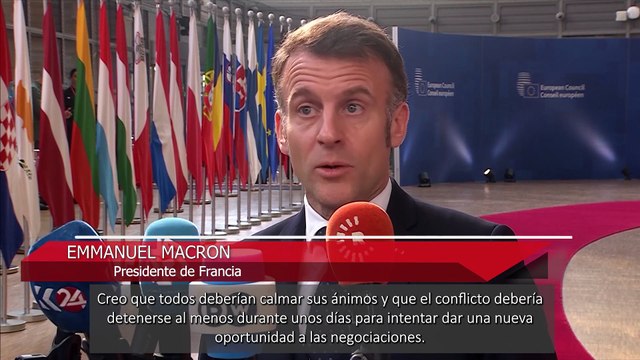 Líderes de UE ven necesaria una desescalada en Irán para dar oportunidad a las negociaciones