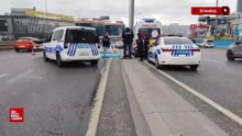 İstanbul Esenyurt'ta kayganlaşan yolda düşen motosikletli öldü