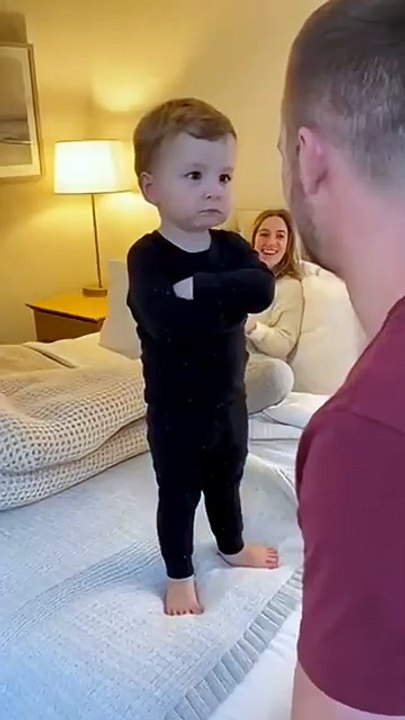 My Toddler Kicked me Out of Bed🛏️😭👶😂.mp4