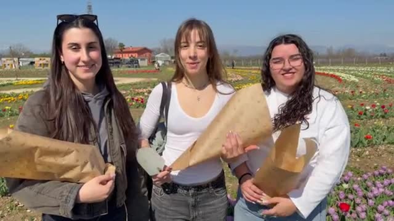 Primavera nella magia del tulipani nella fattoria di Nonno Andrea, a Villorba