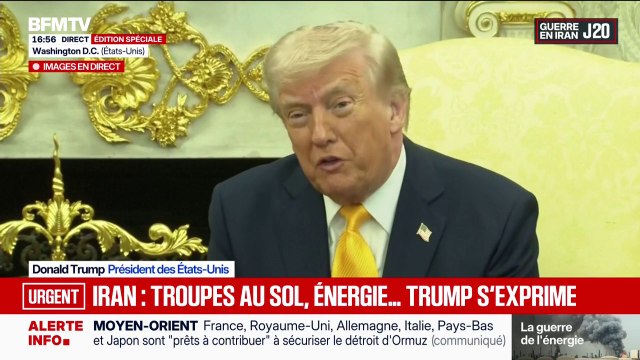 Guerre au Moyen-Orient: Non je ne vais pas déployer de troupes , affirme Donald Trump