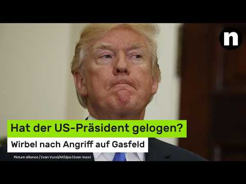 Donald Trump: Wirbel nach Angriff auf Gasfeld - hat der US-Präsident gelogen?