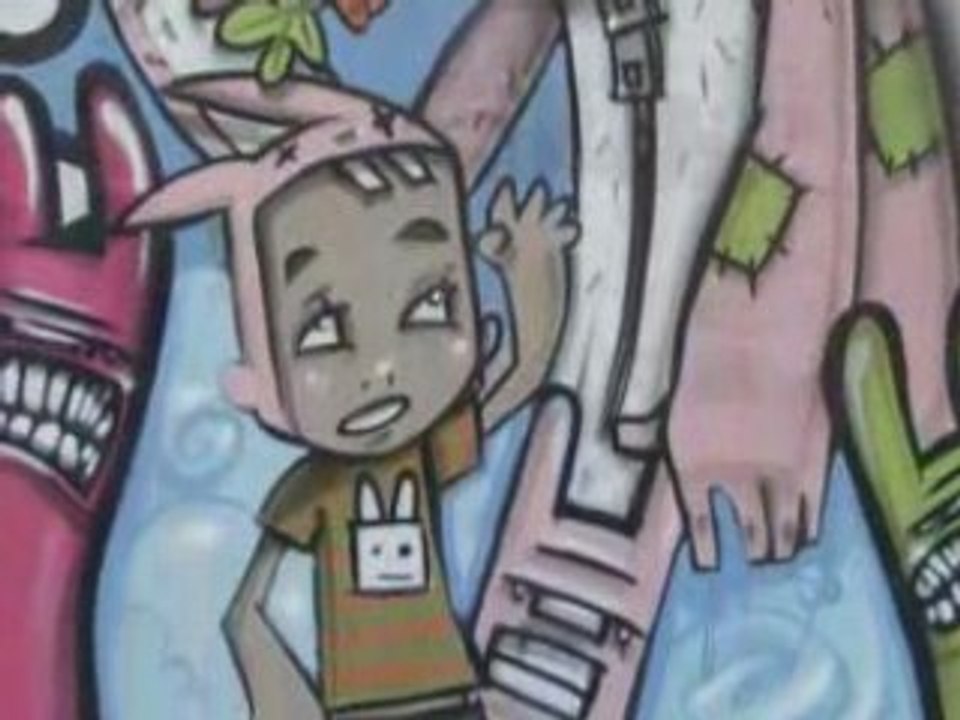 Organ3 Fresque graffiti Image par image C3P/AGB/LNR