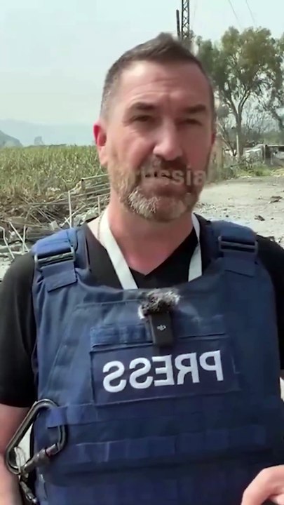 Un misil israelí hiere a dos periodistas en sur del Líbano.