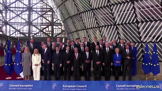 Ue, foto di gruppo dei leader al Consiglio Europeo