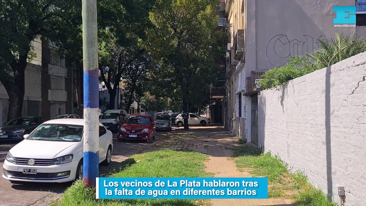 Los vecinos de La Plata hablaron tras la falta de agua en diferentes barrios
