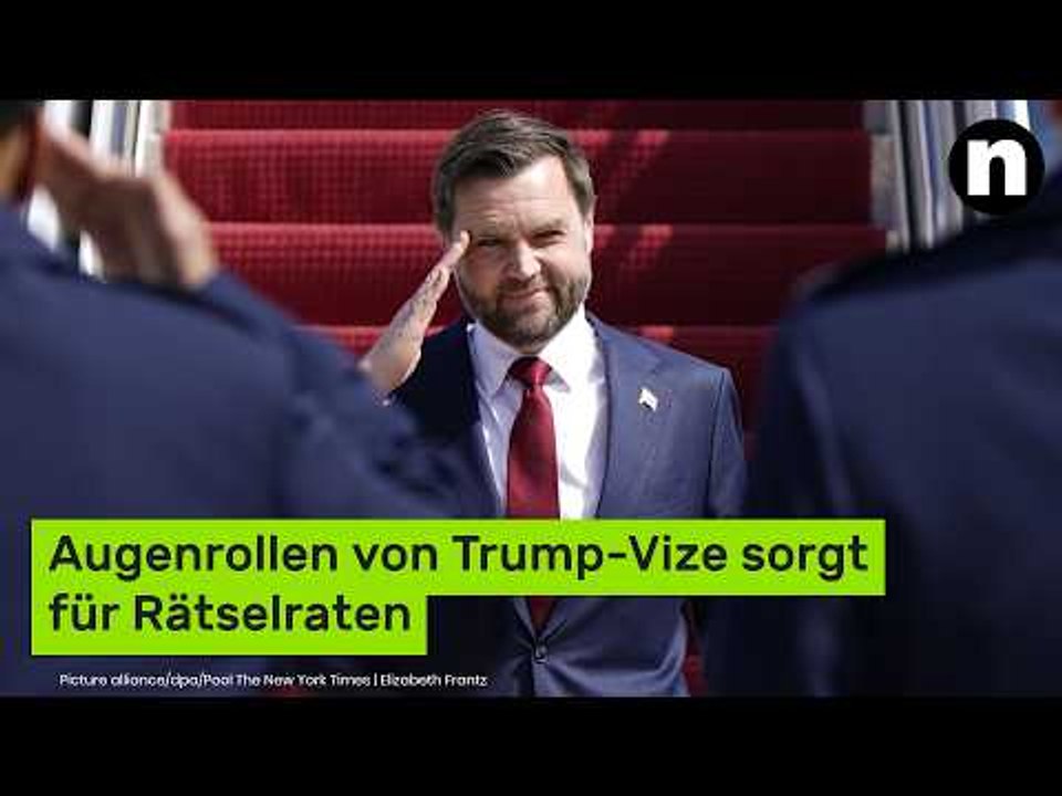 J.D. Vance: Augenrollen von Trump-Vize sorgt für Rätselraten