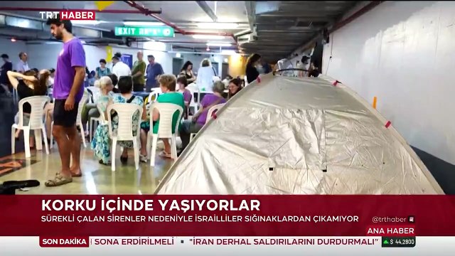 TRT Haber İsrail'deki sığınakları göüntüledi