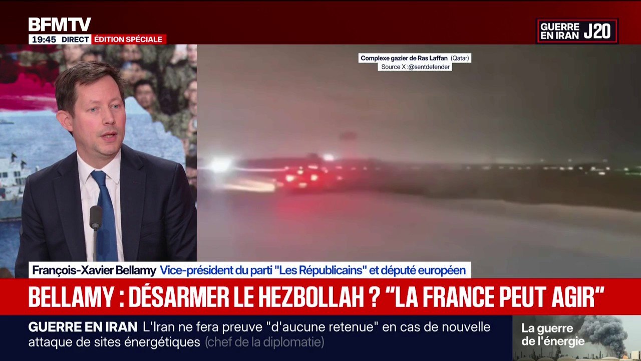 Guerre au Moyen-Orient: François-Xavier Bellamy, vice-président LR, déclare qu'Emmanuel Macron "a eu raison d'envoyer nos forces armées tout près du théâtre d'opérations"