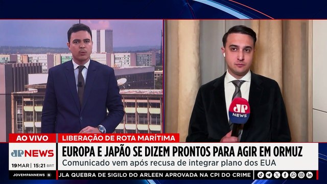 Guerra EUA-Irã: Europa e Japão se dizem prontos para liberarem Estreito de Ormuz | TEMPO REAL