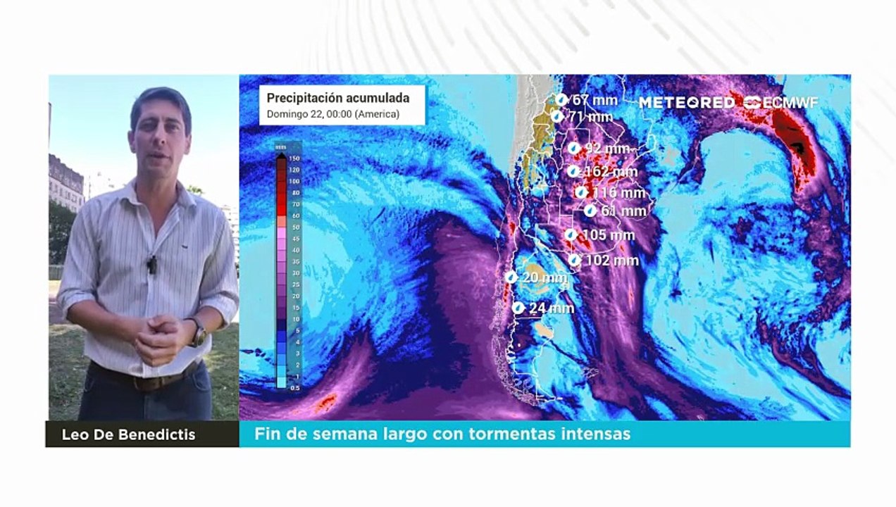 Fin de semana largo con tormentas intensas