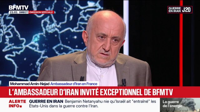 Guerre au Moyen-Orient: Mohammad Amin-Nejad, ambassadeur d’Iran en France, dénonce une guerre d'agression