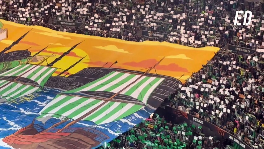 El himno del Real Betis frente al Panathinaikos