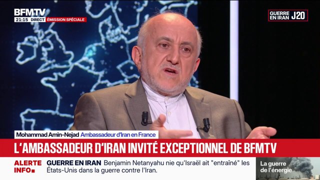 Guerre au Moyen-Orient: l'Iran était prêt à diluer l'uranium , affirme Mohammad Amin-Nejad, ambassadeur du pays en France