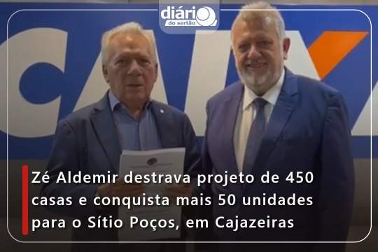 Zé Aldemir destrava projeto de 450 casas e conquista mais 50 unidades para o Sítio Poços, em Cajazeiras