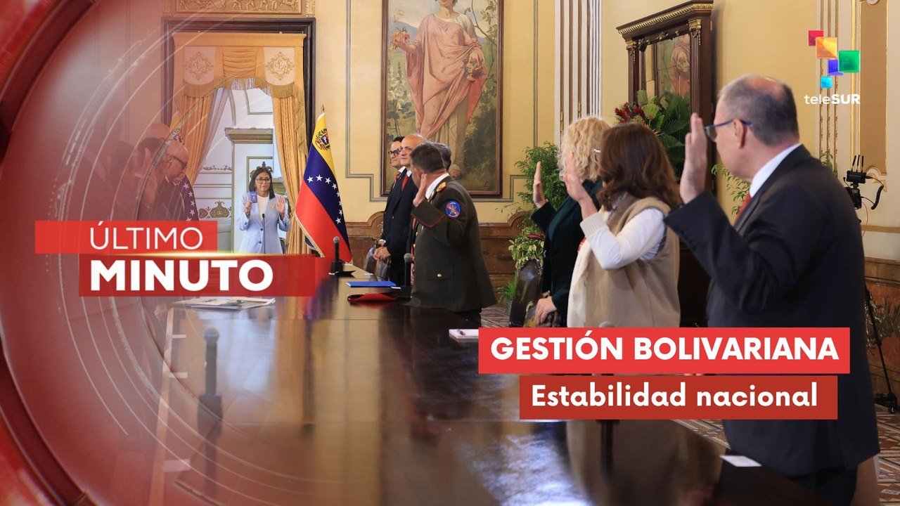 Pdta. encargada Delcy Rodríguez juramenta nuevo gabinete en Venezuela