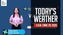 Today's Weather, 5 A.M. | Mar. 20, 2026