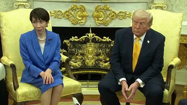 El incómodo diálogo entre Donald Trump y la primera ministra de Japón, Sanae Takaichi