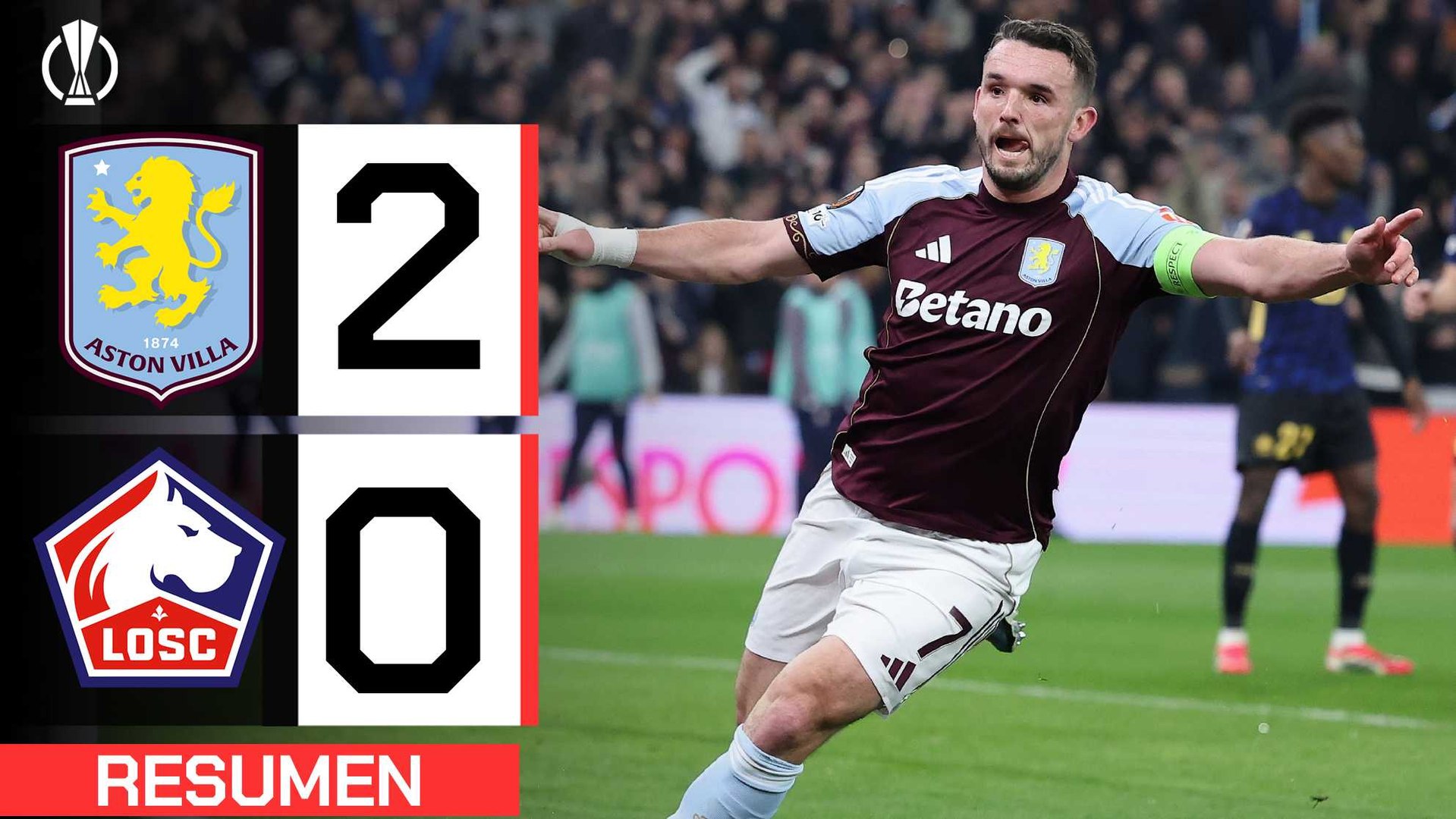 Aston Villa 2-0 Lille: resumen y goles | Europa League 