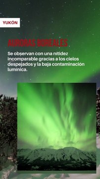 🇨🇦🏔️ Yukón y sus paisajes árticos, naturaleza salvaje, auroras boreales y herencia indígena te cautivarán por completo.