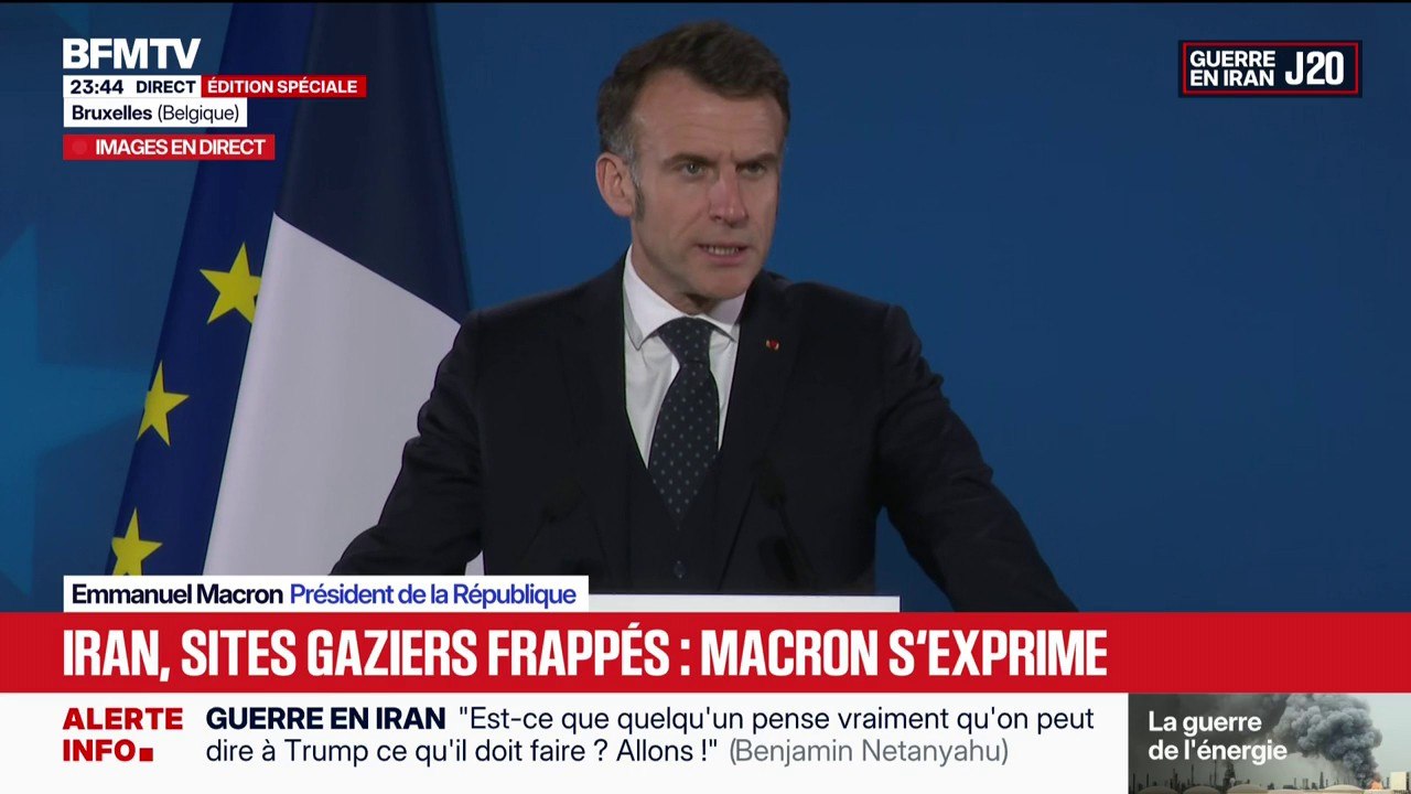 Guerre au Moyen-Orient: "La position de la France dans ce conflit" est "strictement défensive", insiste Emmanuel Macron