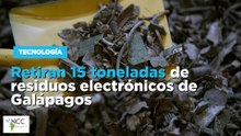 Retiran 15 toneladas de residuos electrónicos de Galápagos