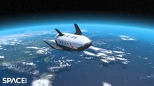 China's New Space Cargo Shuttle Launches To Tiangong Space Station In Animation