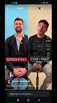 Daniele condotta story comica sulla festa del papa'