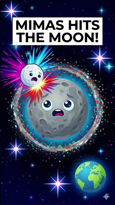 What if mimas hit the moon?
