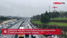 İstanbul’da bayram çilesi! Trafik durma noktasına geldi