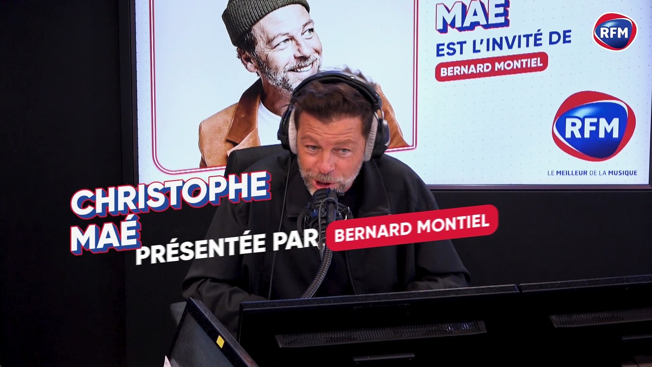 Christophe Maé parle de son couple avec Nadège sur les ondes de RFM dans "Une heure avec…", face à Bernard Montiel, dimanche 22 mars 2026