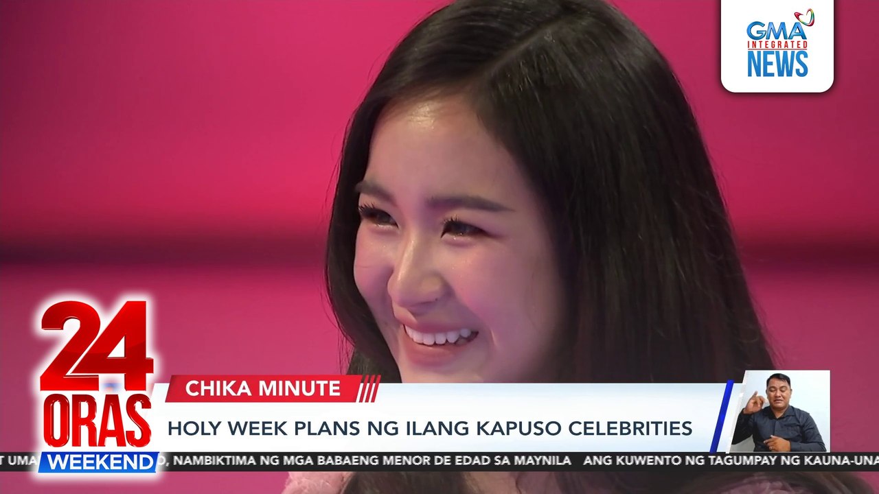 Holy Week plans ng ilang Kapuso celebrities | 24 Oras Weekend