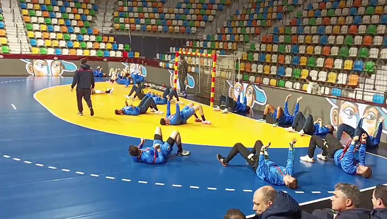 Entrenamiento de la selección española en el Quijote Arena.