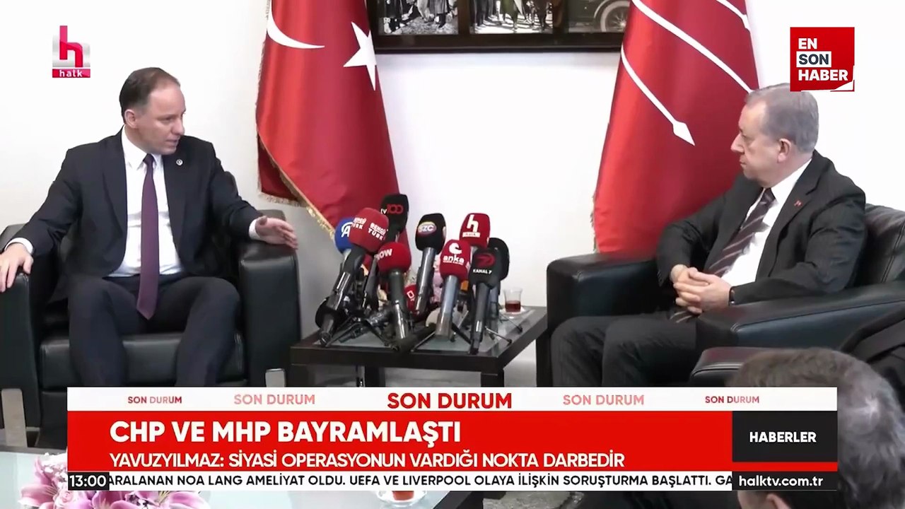 CHP ile MHP bayramlaşmasında dikkat çeken 'kıyas' diyaloğu