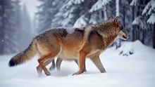 Wolf Refuses to Leave Injured Mate